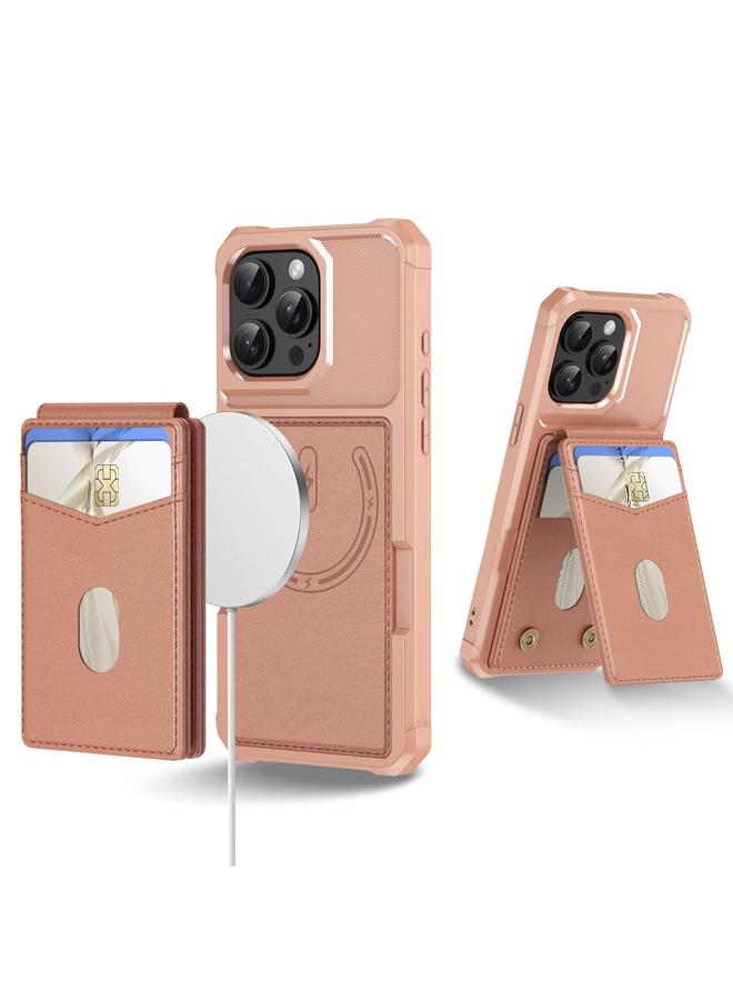 S-TOP Case For iPhone 14 Pro Max 2-in-1 Magnetic Wallet MagSafe Leather Back Phone Case - Image 1