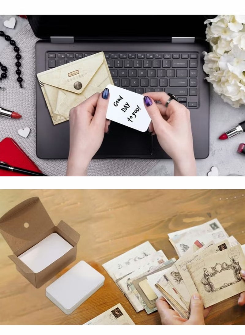 Generic Mini Vintage Envelope, 12Pcs Small Handmade Gift Card Envelopes Holders, for DIY Birthday Party, Greeting Cards, Invitation Tools for Kids Art Craft (12 Different Design)  - Image 2