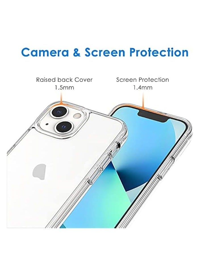 JETech Case for iPhone 13 mini 5.4-Inch, Non-Yellowing Shockproof Phone Bumper Cover, Anti-Scratch Clear Back (Clear) - Image 5