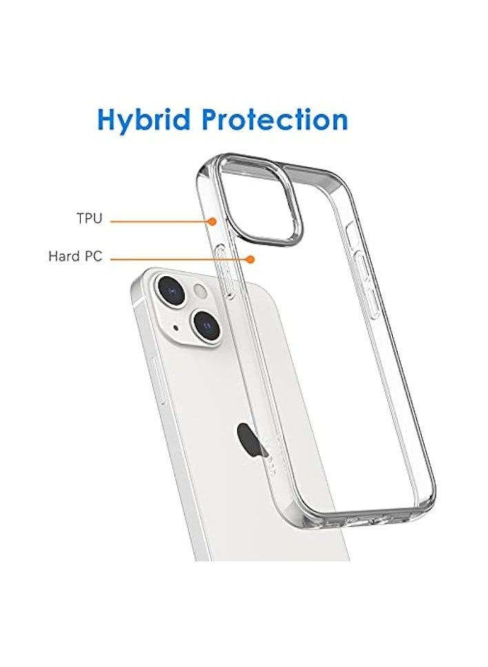 JETech Case for iPhone 13 mini 5.4-Inch, Non-Yellowing Shockproof Phone Bumper Cover, Anti-Scratch Clear Back (Clear) - Image 3