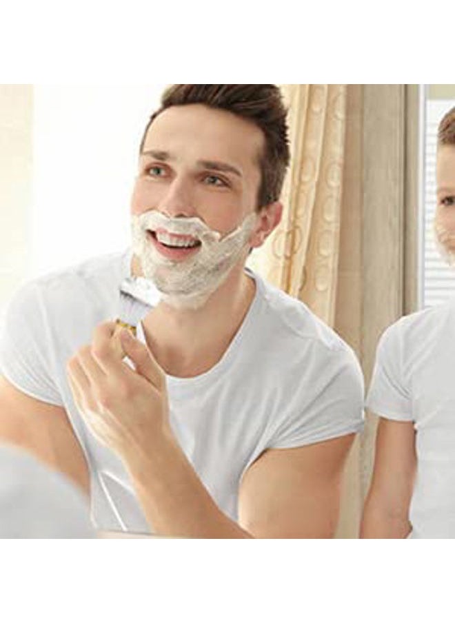 CCbeauty - Mens Shaving Brush and Bowl Set, 4 in 1 Badger Shave Brushes Kit with Stainless Steel Bowl & Soap Mug, Safety Razor Stand, Birthday Boyfriend Dad Gifts Set for Men, Shaving Cream 3.5Oz - Image 1