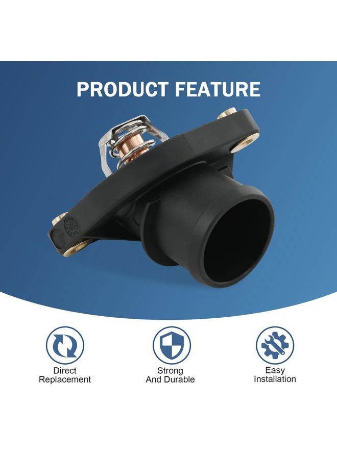 LDMINDA 902-312 53020887AD Engine Coolant Thermostat Housing Assembly Compatible with Chrysler Aspen 07-09, For Dodge Dakota Durango Nitro Ram 1500 Ram 2500 Dakota For Jeep Commander Grand Cherokee Liberty - Image 4