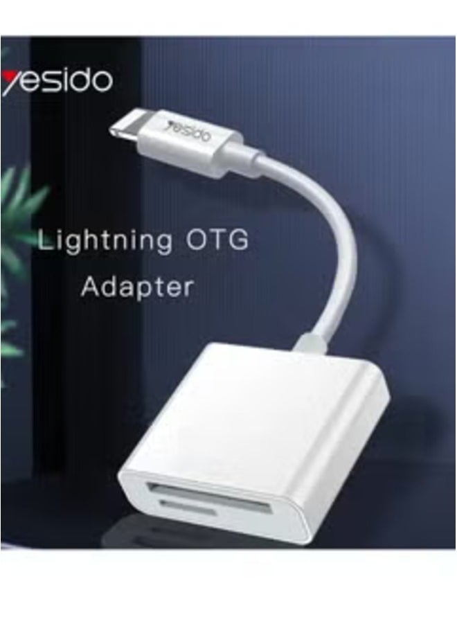 ELTRAZONE - OTG Adapter Lightning to SD & TF Card Reader – GS11 for iPhone and iPad - Image 1
