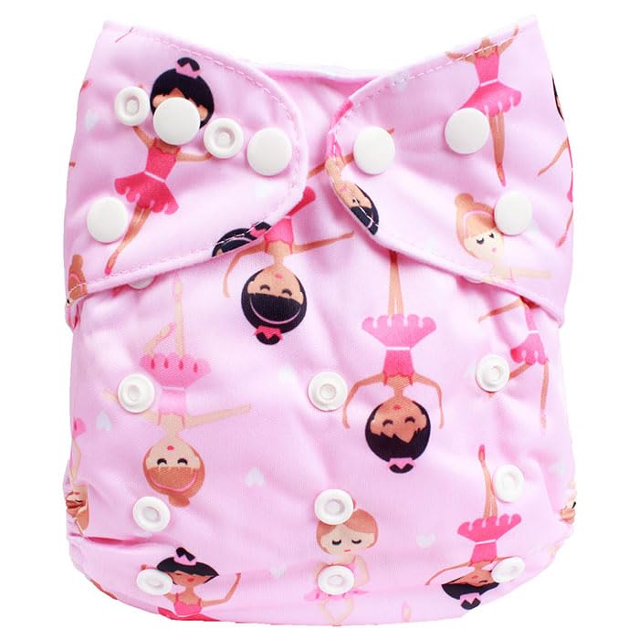 Moppets Baby Reusable Pocket Cloth Diaper with 2 Microfiber 4Layer Nappy Inserts (PACK OF 3 (COMBO-2)) - Image 2
