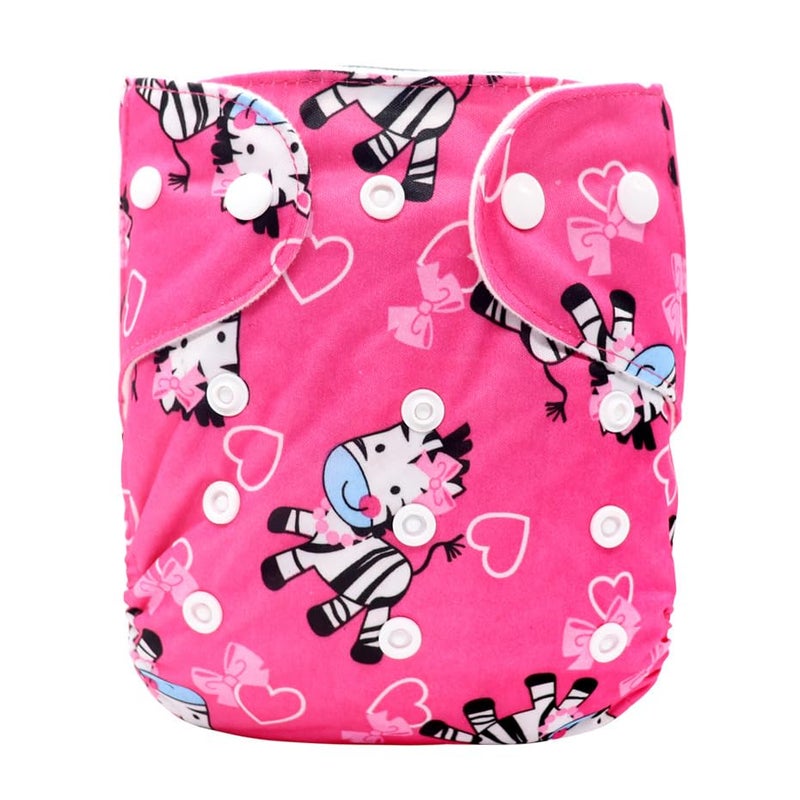 Moppets Baby Reusable Pocket Cloth Diaper with 2 Microfiber 4Layer Nappy Inserts (PACK OF 3 (COMBO-2)) - Image 4