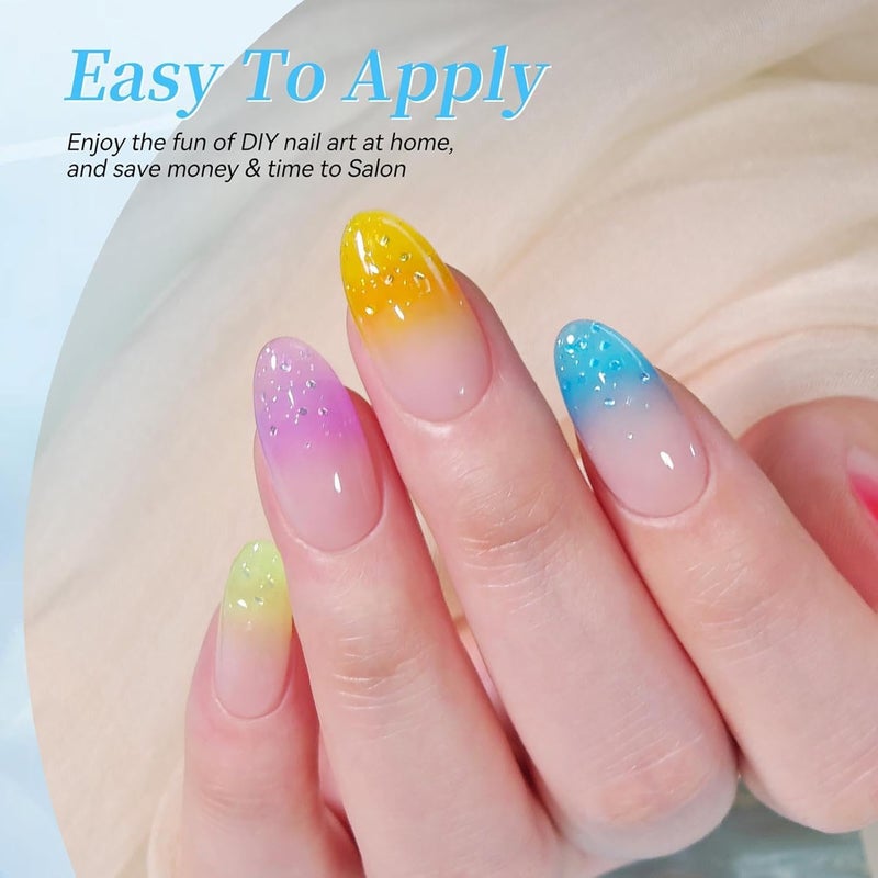 Economical varied sizing picks Nail Gel | 6 Pieces Gradient Long Lasting Gel | Gel for Women Nail Design for Wedding, Travel, Dating, Meeting, Beach, Daily Commuting, Home and Beauty Salons Non sticky surface Repeated use friendly design Global production standard crafted On-demand local restock Carefully selected material Trendy flexible practical build Elegant practical design Global light sturdy raw material Varied dimensions Global flexible assemble picks Local inventory listed item Liquid tight joint Cross product compatible Fixed delivery schedule Fast & slow shipment compatible Low wear optimized design General standard crafted KSA standard compatible design Simple multi-feature universal build Worldwide popular practical build Nationwide courier network UV resistant Long lifespan Treated anti-rust metal - Image 5