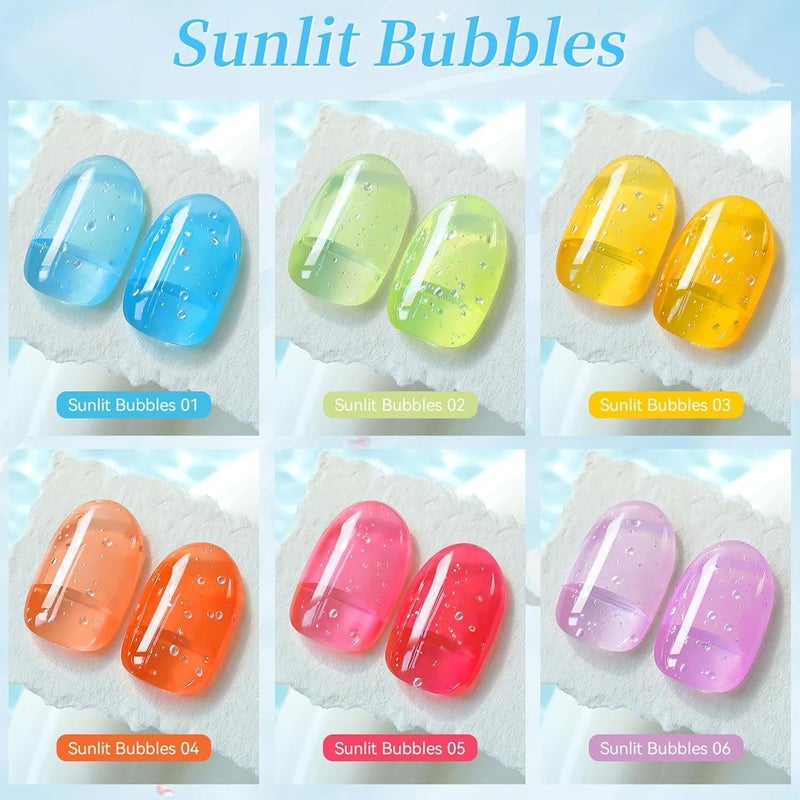Economical varied sizing picks Nail Gel | 6 Pieces Gradient Long Lasting Gel | Gel for Women Nail Design for Wedding, Travel, Dating, Meeting, Beach, Daily Commuting, Home and Beauty Salons Non sticky surface Repeated use friendly design Global production standard crafted On-demand local restock Carefully selected material Trendy flexible practical build Elegant practical design Global light sturdy raw material Varied dimensions Global flexible assemble picks Local inventory listed item Liquid tight joint Cross product compatible Fixed delivery schedule Fast & slow shipment compatible Low wear optimized design General standard crafted KSA standard compatible design Simple multi-feature universal build Worldwide popular practical build Nationwide courier network UV resistant Long lifespan Treated anti-rust metal - Image 4