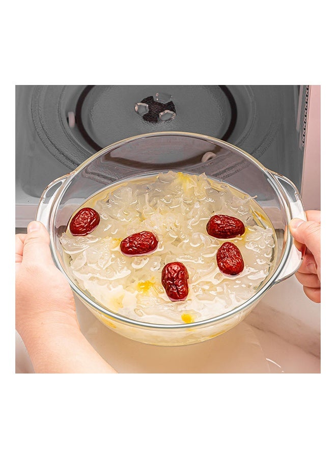 NKX Double-Handled Tempered Glass Bowl with Lid – Microwave Safe, Premium Borosilicate Glass - Image 4