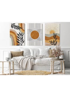Home Gallery home gallery set three abstract minimalism geometric art hand drawn Printed Canvas wall art  - Image 3