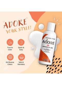 Adore Semi Permanent Hair Color #196 Sky Blue 4 Fl Oz (2 Pack)  - Image 5