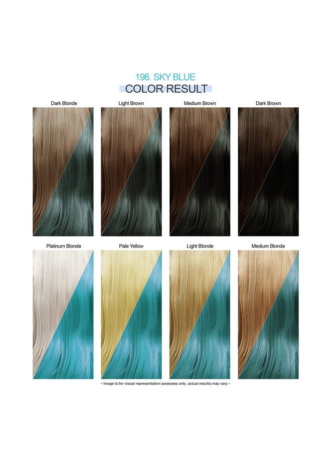 Adore صبغة شعر شبه دائمة #196 أزرق سماوي 4 أونصة سائلة (عبوة 2) - Image 4