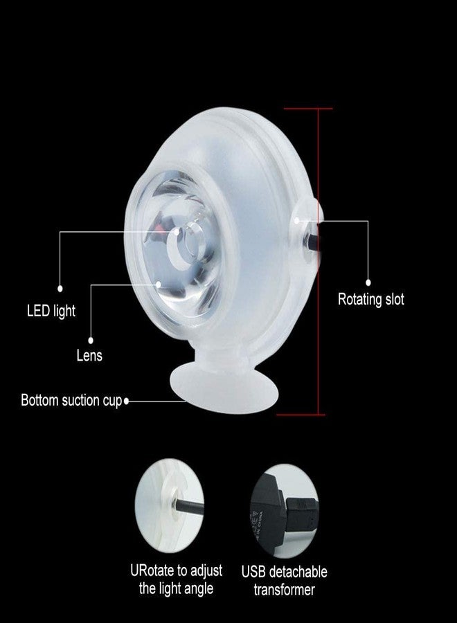 Zerodis LED Fish Spot Light, Plastic LED Fish Colourful Color Change Light Submersible Aquarium Night Light(US Plug Colourful Discoloring) - Image 3