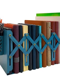 Excefore Adjustable Metal Bookends - Perfect for Books, Papers, Magazines, Albums,  Office, Classroom, Library - Includes Pen Holder - Extends up to 19 inches  - Image 1
