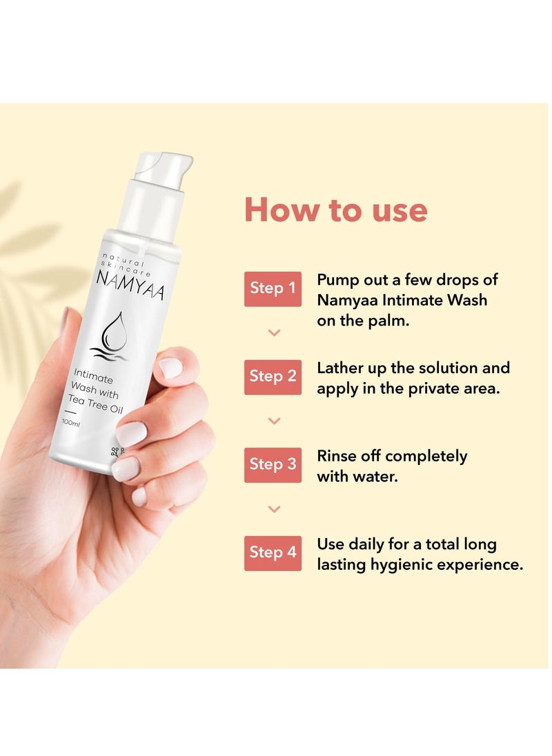 NAMYAA - Namyaa Intimate Hygiene Wash With Tea Tree Extracts, 100 Ml - Image 1