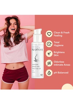 NAMYAA Namyaa Intimate Hygiene Wash With Tea Tree Extracts, 100 Ml  - Image 4