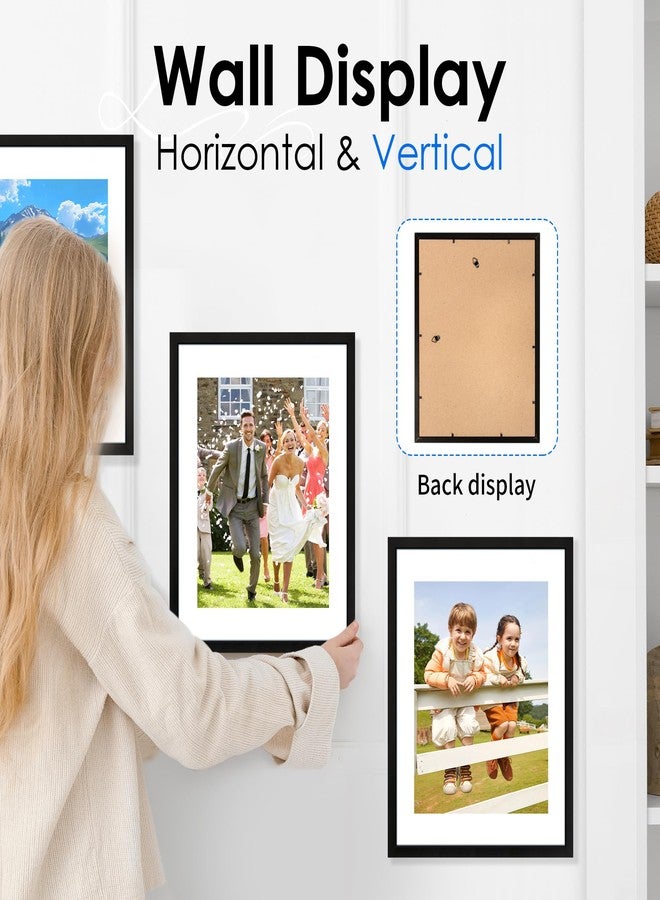 FIXSMITH 11x14 Picture Frame 2 Pack, Photo Frame with HD Plexiglass, Display Pictures 8x10 with Mat or 11x14 Without Mat, Black Picture Frames Collage Wall Decor, Gallary Wall Frame - Image 5