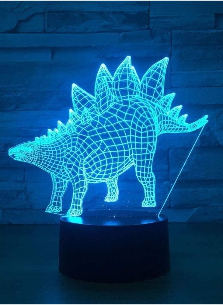 althiqahkey - 3D LED Visual 7/16 Colors Change Kid Touch Button USB Dinosaur Modeling Desk Lamp Baby Sleep Home Decor Lighting Multicolor Night Light Gift - Image 1