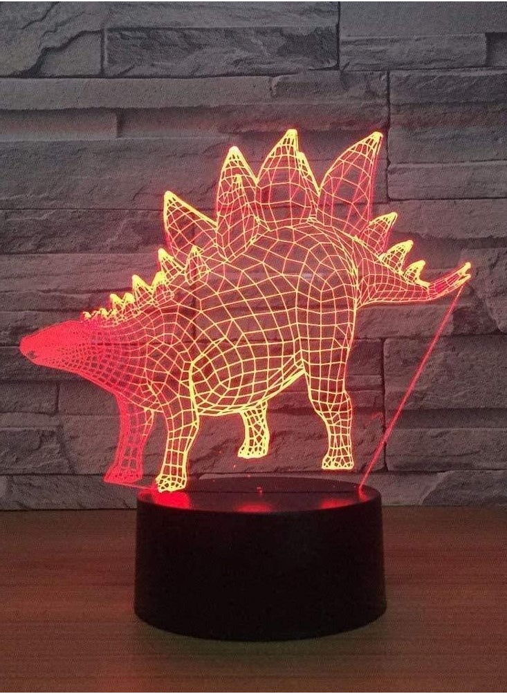 althiqahkey - 3D LED Visual 7/16 Colors Change Kid Touch Button USB Dinosaur Modeling Desk Lamp Baby Sleep Home Decor Lighting Multicolor Night Light Gift - Image 1