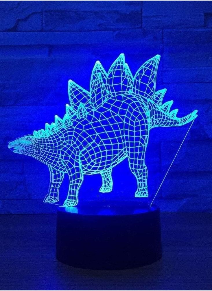 althiqahkey - 3D LED Visual 7/16 Colors Change Kid Touch Button USB Dinosaur Modeling Desk Lamp Baby Sleep Home Decor Lighting Multicolor Night Light Gift - Image 1