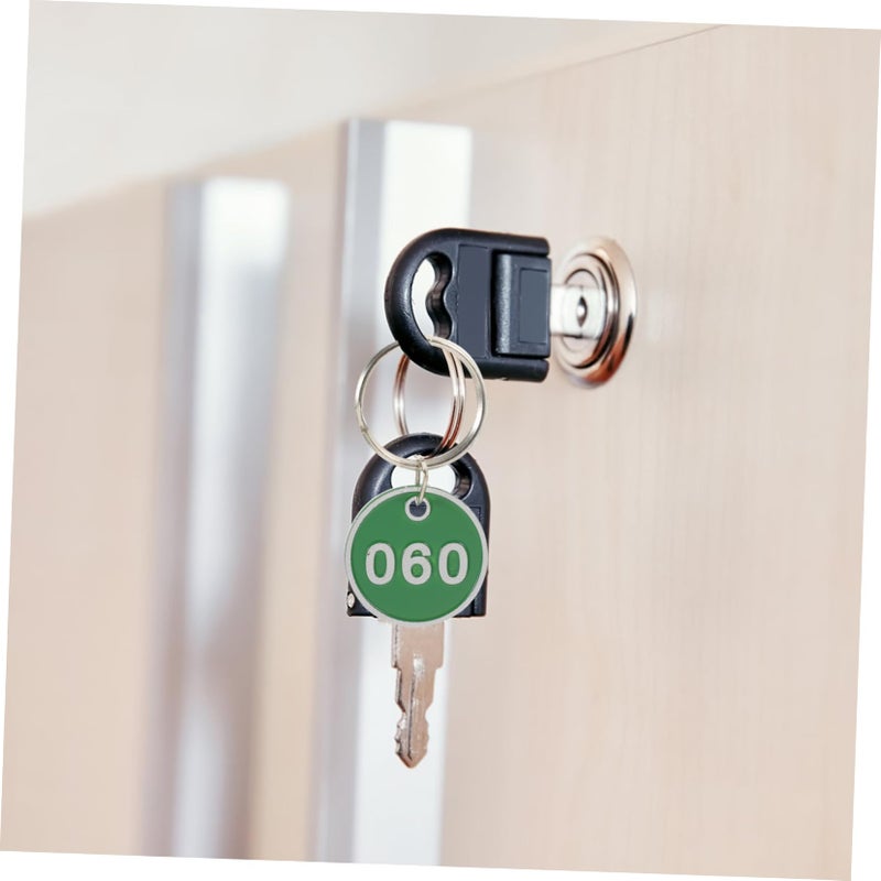 100 Pcs Engraving Number Tags Key Rings Metal ID Tags for Home and Hotel Use - Image 3