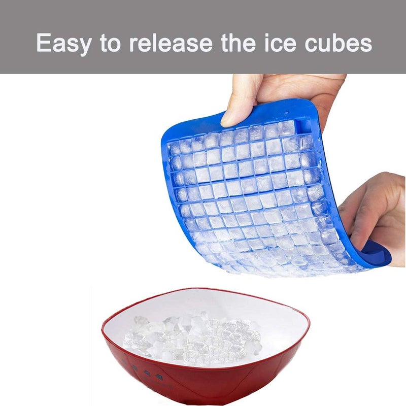 Leeyean Silicone Mini Ice Cube Trays 2 Pack  160 Small Ice Cube Molds Easy Release Crushed Ice Cube For Chilling Whiskey Cocktail  Bpa Free Flexible Stackable And Durable Soft Mold Storage Containers - Image 5