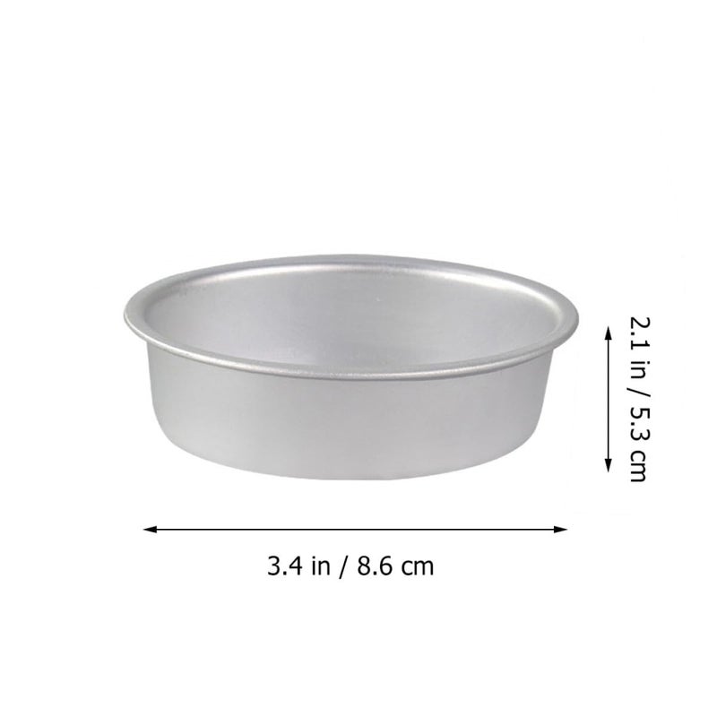 6pcs Anodized Aluminum Oval Cake Pans Non Stick Cheesecake Molds for Baking - Image 3