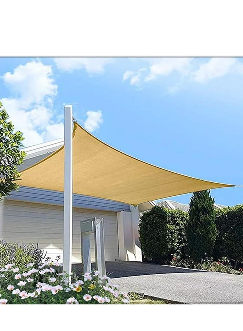 مظلة شمسية مستطيلة الشكل من 𝐅𝐅𝐃 - مظلة خارجية مقاومة للماء، توفر حماية من الأشعة فوق البنفسجية بنسبة 98%، ومقاومة للعفن والبهتان، مثالية للفناء والحديقة وحمام السباحة والشرفة - Image 4