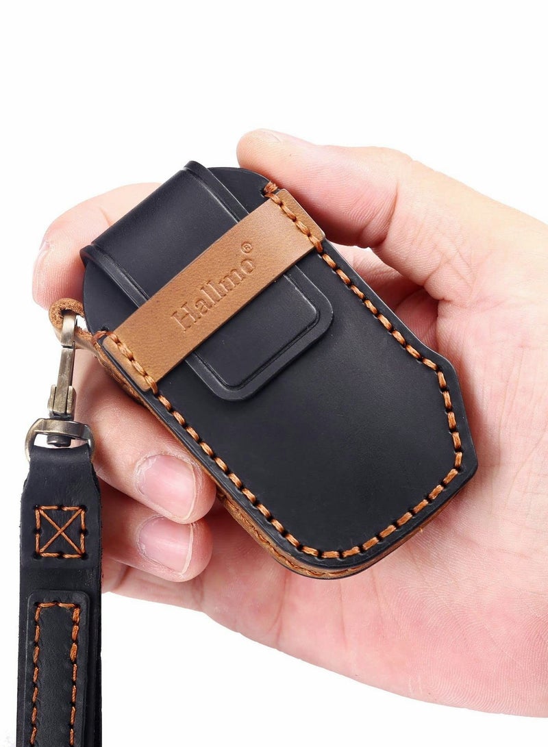 Key Protector Cover for KIA EX SX Fiesta, Full Protection Leather Case Fob (Black) - Image 5