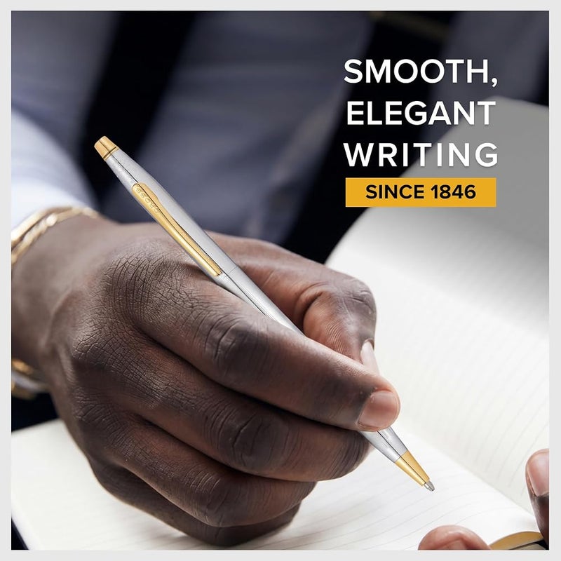 Cross Classic Century Refillable Ballpoint Pen, Medium Ballpen, Includes Luxury Gift Box - Medalist Chrome - Image 2