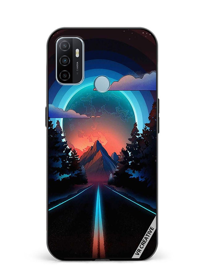 VR CREATIVE Protective Case Cover For Oppo A53 Road To Paradise Design Multicolour - Image 1