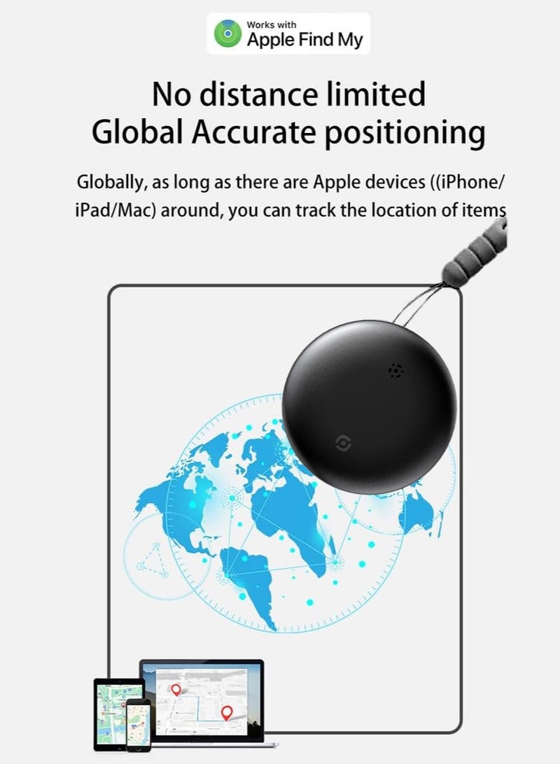 Smart Tracker Item Finder, Ultra Mini Size Key Finder for Apple Find My (iOS Only) Item Locator for Luggage, Wallet, Bicycle, Pets, etc., IPX6 Waterproof - Image 4