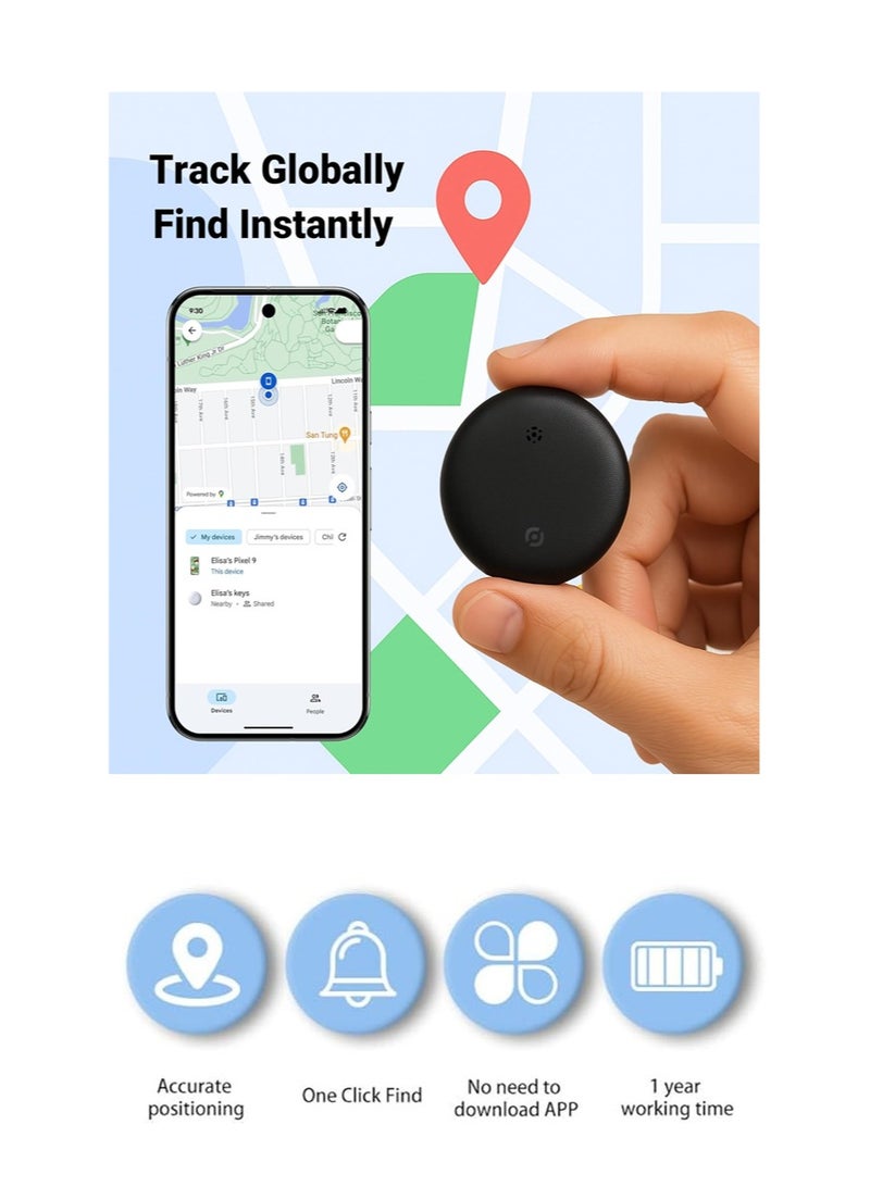 Smart Tracker Item Finder, Ultra Mini Size Key Finder for Apple Find My (iOS Only) Item Locator for Luggage, Wallet, Bicycle, Pets, etc., IPX6 Waterproof - Image 2