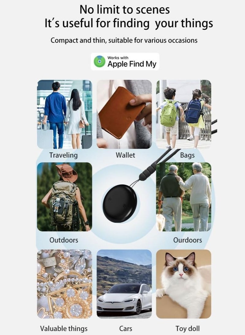 Smart Tracker Item Finder, Ultra Mini Size Key Finder for Apple Find My (iOS Only) Item Locator for Luggage, Wallet, Bicycle, Pets, etc., IPX6 Waterproof - Image 5