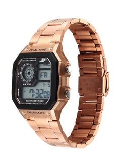 Sonata SF Hexa Metal Digital Dial Stainless Steel Strap Watch for Unisex  - Image 2