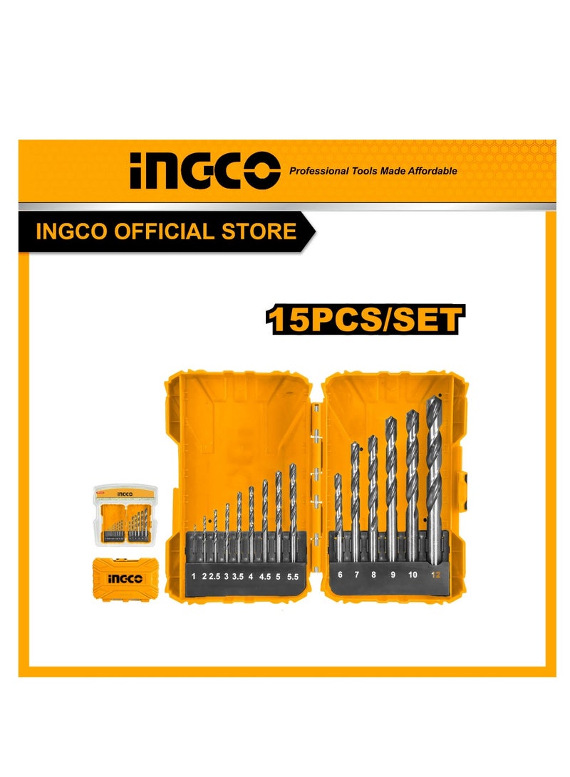 إنجكو مجموعة مثاقب HSS من INGCO، 15 قطعة – AKDL51501 - Image 2