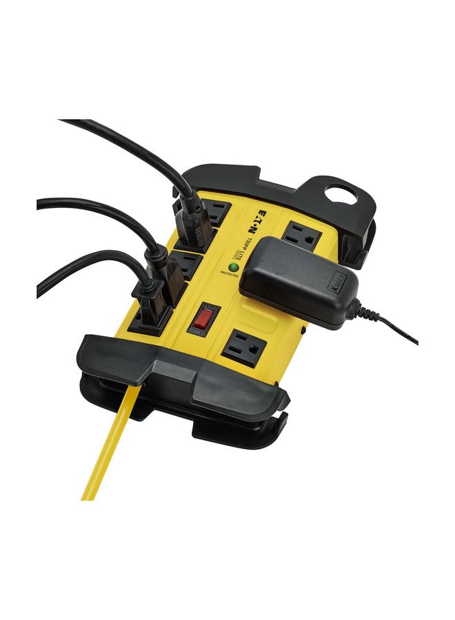 Tripp Lite Tripp Lite 8 Outlet Industrial Safety Surge Protector Heavy Duty Power Strip, 25ft Cord, Cord Wrap & Hang Holes, Metal, Lifetime Limited Warranty & $100K INSURANCE (TLM825SA)  - Image 2