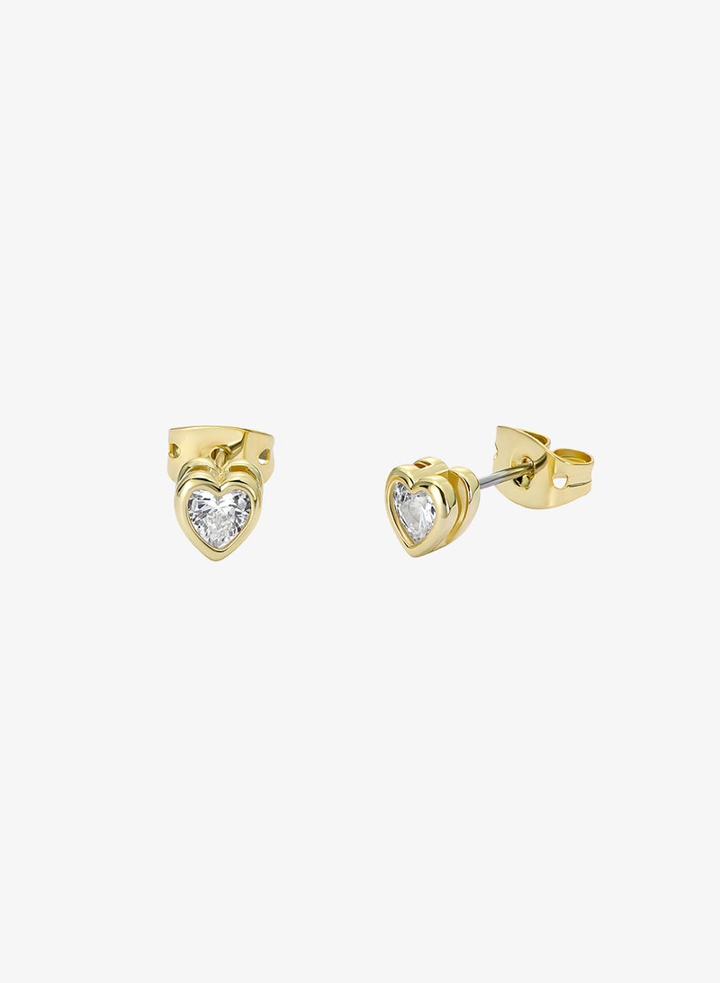 Ted Baker Harmony Mini Crystal Heart Stud Earrings - Image 2