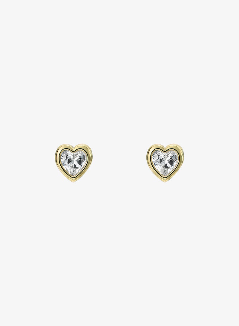 Ted Baker Harmony Mini Crystal Heart Stud Earrings - Image 1