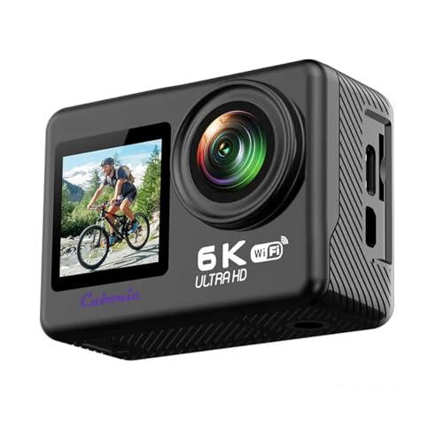 Cubonic 6K Dual Display Sports Waterproof 30m Camera| 50MP Ultra HD Photo |Touchscreen|170° Wide Angle Lens | EIS Stabilization | WiFi Connectivity | Remote | Upto 128GB SD Card Support Vlogging - Image 1
