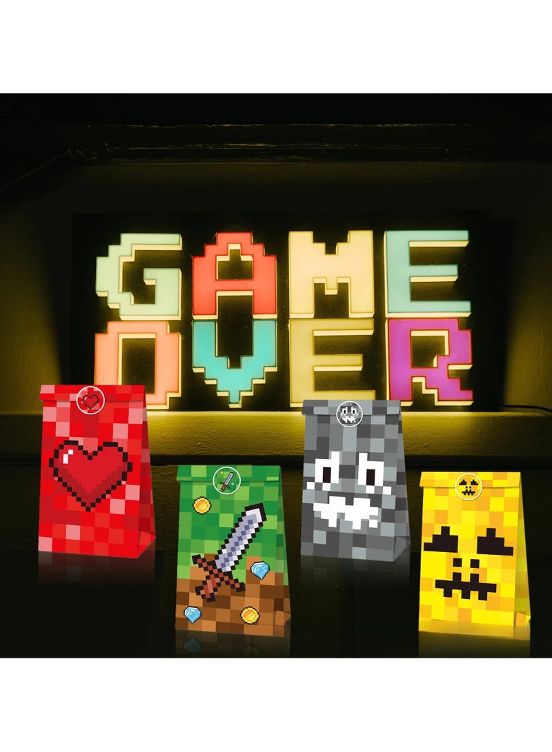 general 12pcs cartoon paper bag with handle with 18 stickers, kids girl birthday, party gift bag, party gift bag, gift bag, candy bag - Image 3