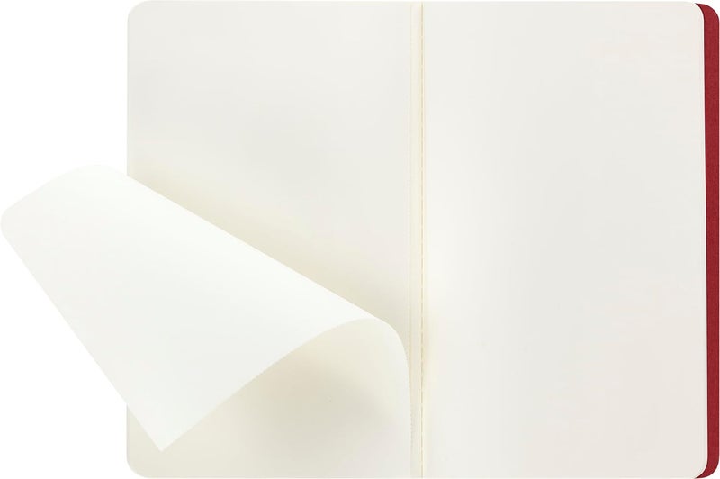 MOLESKINE Cahier Journal Large Size Plain Pages Cranberry Red Cover 64 Pages - Image 3
