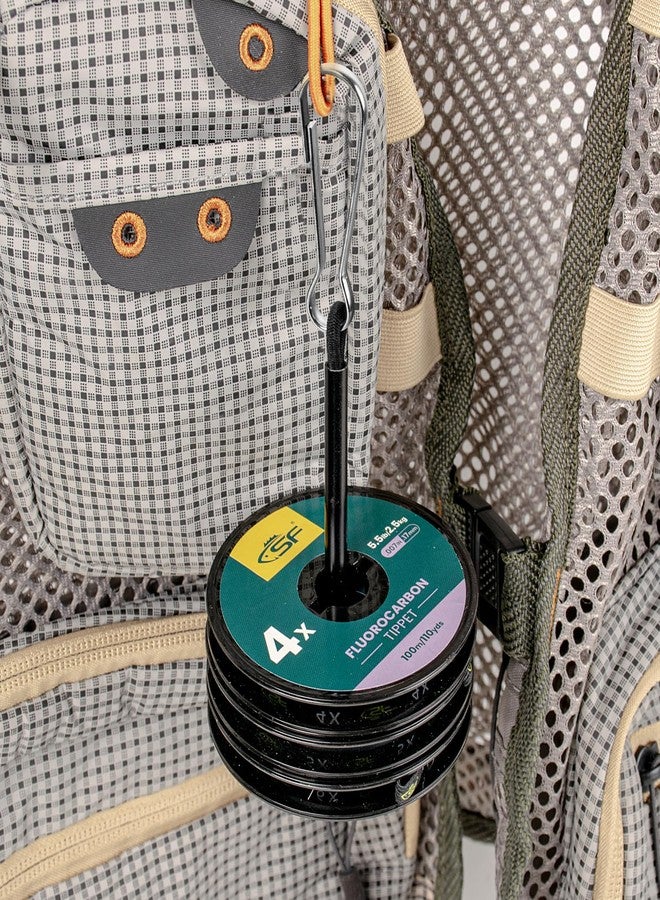 اس اف خيط فلوروكربون شفاف SF مع حامل، خيوط صيد الذباب، خيوط رئيسية لصيد سمك السلمون المرقط، 75 متر، مقاس 0-1-2X، 3 قطع - Image 5