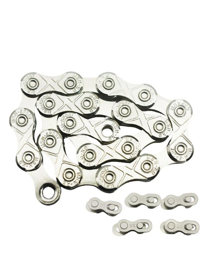 MyyYiTar 12 Speed Bike Chains Link Connectors Replacement Spares Stainless Master Chain Repair Kits,10 Sets Master Chain Conectors 5 Pairs Quick Link Hooks - Image 1