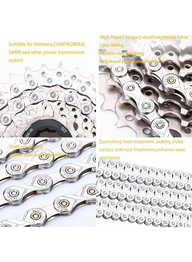MyyYiTar 12 Speed Bike Chains Link Connectors Replacement Spares Stainless Master Chain Repair Kits,10 Sets Master Chain Conectors 5 Pairs Quick Link Hooks - Image 3