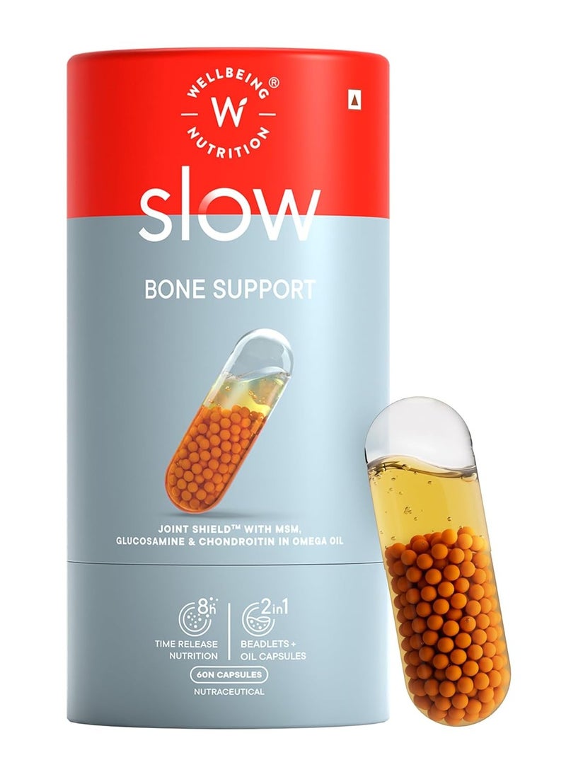 ويلبيينج نيوتريشن دعم العظام البطيء، 60 كبسولة - Image 1