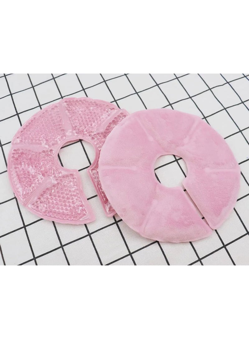 Y&D Breast Therapy Pads Ice Pack, 2Pcs Hot Cold Breastfeeding Gel Pads, Boost Milk Let-Down with Bead - Image 5