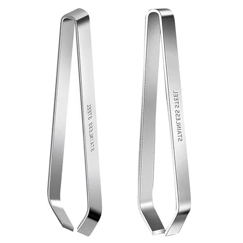 CoguZed Professional Fish Bone Tweezers and Pliers Set, Stainless Steel Flat and Slant Tweezers, Pin Bone Remover for Salmon, Trout, Catfish, Precision Deboning Tool for Kitchen - Image 2