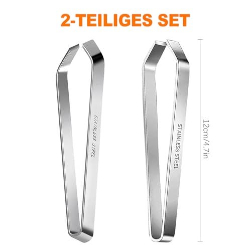 CoguZed Professional Fish Bone Tweezers and Pliers Set, Stainless Steel Flat and Slant Tweezers, Pin Bone Remover for Salmon, Trout, Catfish, Precision Deboning Tool for Kitchen - Image 3