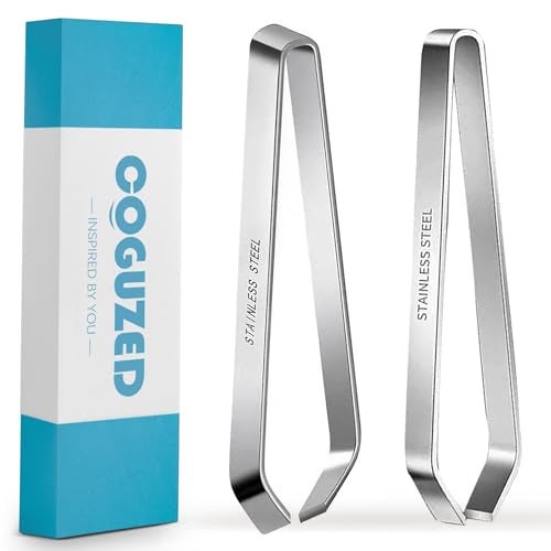 CoguZed Professional Fish Bone Tweezers and Pliers Set, Stainless Steel Flat and Slant Tweezers, Pin Bone Remover for Salmon, Trout, Catfish, Precision Deboning Tool for Kitchen - Image 1