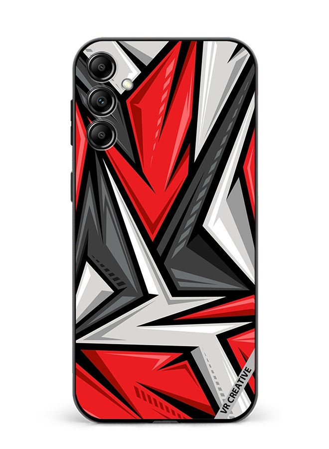 VR CREATIVE Protective Case Cover For Samsung Galaxy M54 Texture Sports Racing Style Red Color Design Multicolour - Image 1